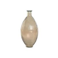 jarron cristal reciclado 30x30x59 rayado champan