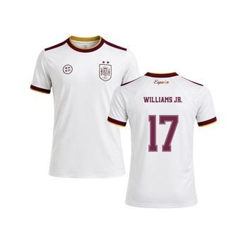 Camiseta 2 Estrellas Williamsjr. España Mundial 2026 Réplica Oficial -infantil
