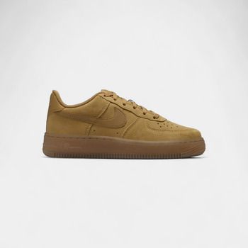 Nike Zapatillas Air Force 1 Low LV8 Wheat Gum Light Brown (GS) para hombre