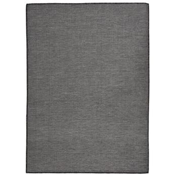 Alfombra De Exterior De Tejido Plano Gris 200x280 Cm Vidaxl