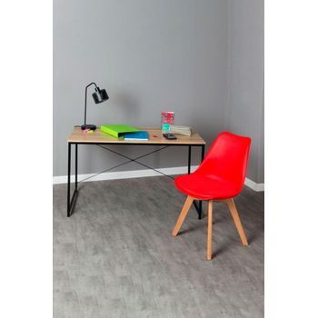 Conjunto Escritorio Dek Y Silla Synk Basic - Rojo