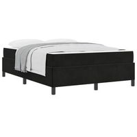 estructura de cama negro 140 x 190 cm tela vidaxl
