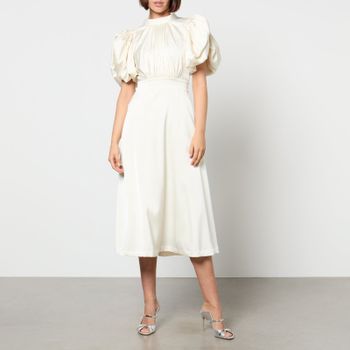 Rotate Birger Christensen Satin Midi Dress - DK 40/UK 12