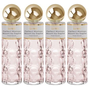Pack De 4 Eau De Parfum Mujer Saphir Perfect Woman Bloom 200 Ml