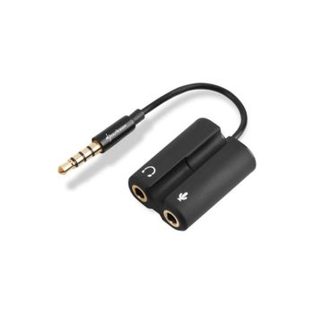 Adaptador de audio Sharkoon PMP35 3,5 mm Negro