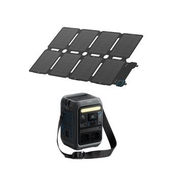 Kit Estación De Energía Anker Solix C300x Ac + Panel Solar Ps100x, 100 W
