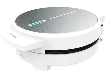 Gofrera - Cecotec Fun Gofrestone, 1000 W, 1 Placa 19cm para Gofre grande o 5 pequeños en forma corazón, Blanco