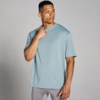 camiseta extragrande de entrenamiento de rejilla tempo para hombre de mp - plomo - s