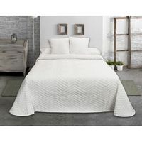 cubrecamas hosteline espiga blanco 270 x 270 cm