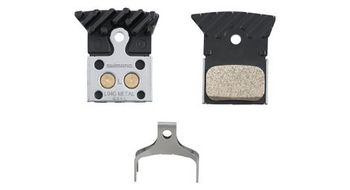 Par de pastillas de freno metalicas shimano l04c