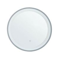 espejo de pared para bano con led 58 cm sistema anti vaho accesorio decorativo brinay