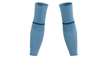 Compressport punos ultraligeros armforce azul   blanco