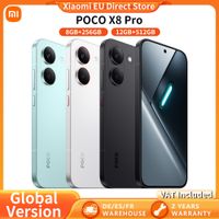 version global poco x8 pro 5g smartphone 5g pantalla amoled de 659 y 120hz hypercharge de 100w bateria de 6500mah camara principal de 50mp dimensity 8500-ultra ip68