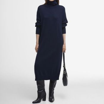 Barbour Cassandra Cotton-Blend Knitted Dress - L
