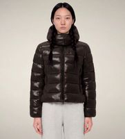 save the duck para mujer d31470w-love23 chaqueta acolchada cosmary marron ml casual sostenible nylon reciclado