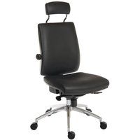 teknik ergo plus premier hr faux-leather operator chair - black black