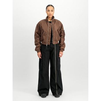 Alpha Industries Chaquetas 258010 MA-1 CROPPED LOOSE-204 POWDER BROWN para mujer