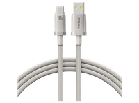 cable usb a usb-c - baseus titanium alloy carga rapida tipo c alta resistencia 200 cm universal 100 w dorado galaxy