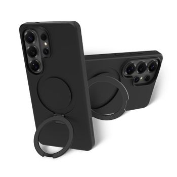 Funda para móvil Dbramante1928 Iceland Ultra D3O MAG Kick Cover plástico negro soporte para Galaxy S26 Ultra