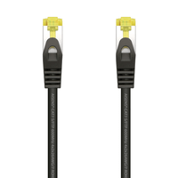 aisens cable de red latiguillo rj45 lszh cat7 600 mhz sftp pimf awg26 negro 10 m