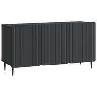mueble de tv 99 x 345 x 52 cm negro madera de ingenieria vidaxl
