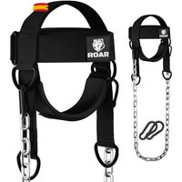 roar arnes de cuello levantamiento de pesas entrenador correa gruesa cuello para desarrollo del entrenamiento sombrero resistencia fuerza constructor muscular cadena ejercicio levantamiento pesas