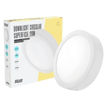 Plafón led 20w 2.000lm 6000ºk circular 40.000h