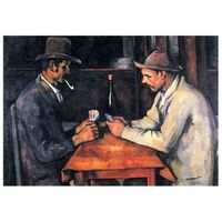 legendarte - cuadro lienzo impresion digital - los jugadores de naipes - paul cezanne - decoracion pared cm 50x70