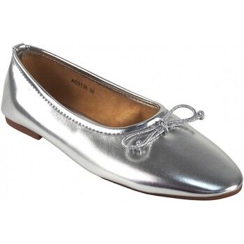 Bienve Mocasines Zapato señora ad3136 plata para mujer