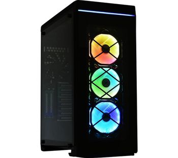Alpha 550W RGB ATX Mid-Tower PC Case - Black, Black