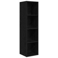 conjunto de mueble de tv 37 x 37 x 1425 cm roble negro vidaxl