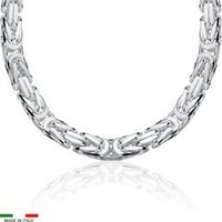 cadena bizantina de plata 925 10mm