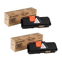 kyocera tk-140 black original toners twin pack 2 pack
