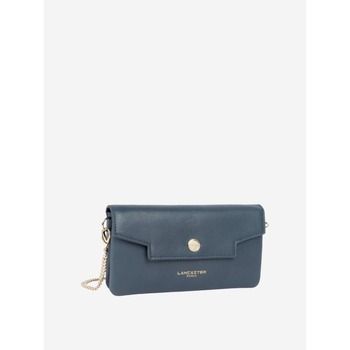 LANCASTER Bolso Pochette con solapa y botón Mademoiselle Grace Azul para mujer