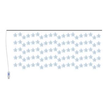 Cortina De Luces Estrellas 500 Leds Azul 8 Funciones Vidaxl