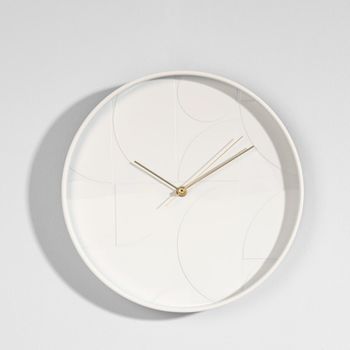 Reloj color topo con relieve, diám. 31 cm
