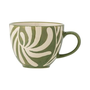 Taza de gres verde