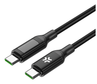 cable usbc-usbc 2mt led bk 100w