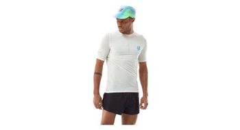 Camiseta de manga corta compressport pro racing blanca para hombre