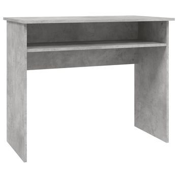 Mesa De Escritorio | | Escritorio De Despacho | Escritorio De Madera Contrachapada Gris Hormigón 90x50x74 Cm