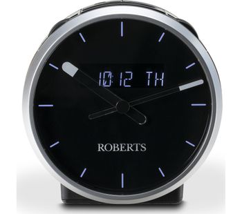 ROBERTS Ortus Time DABﱓ Clock Radio - Black, Black