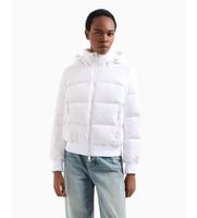 ax armani exchange para mujer xw000228af12286u0002 chaqueta acolchada con capucha blanco l casual poliamida