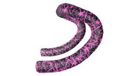 supacaz cinta de manillar super sticky kush limited splat rosa neon con tapas
