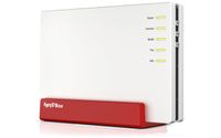box fritz 7583 vdsl int router inalambrico gigabit ethernet doble banda 24 ghz  5 ghz rojo blanco