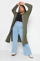 yours cardigan largo de punto fino caqui mujer curvy y tallas grandes yours