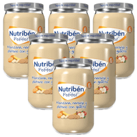 nutriben potito manzana naranja platano con galleta 6x235 gr