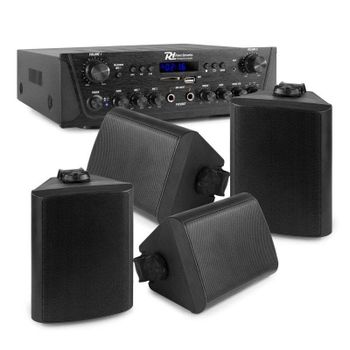 Pack sistema sonido Power Dynamics BGO50 120W RMS Bluetooth USB SD FM