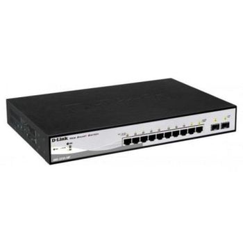 Switch D-Link DGS-1210-10P 8 Puertos Gigabit PoE 2 SFP Gestionado Rack 1U