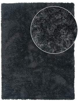 Alfombra de pelo largo Silvana antracita 200x280 cm