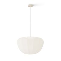 lampara colgante textil beige ip20 1xe27